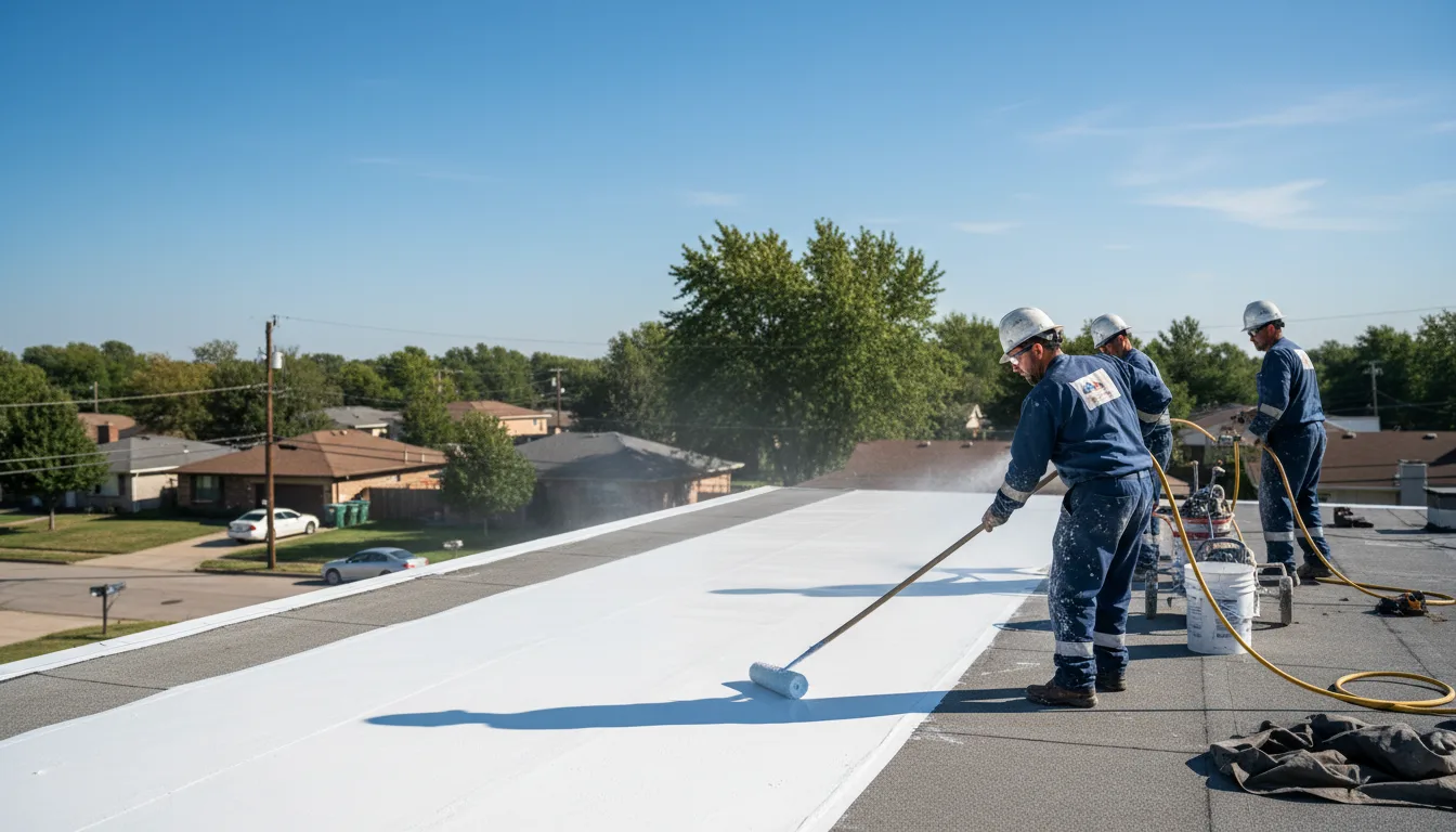 Commercial roof coating in Hinkley, CA near me